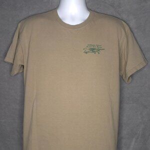 Smithsonian Institution Spirit Of St. Louis T-Shirt L Beige Aviation Graphic